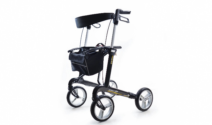 壹定发医疗助行器SPIRIT X4，碳纤维框架，易于折叠，多高度可选择。